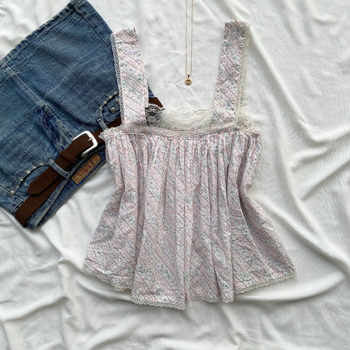 FLORAL TOP FROM FREE PEOPLE (Bust : 28-32, Upper Waist : 22-26)