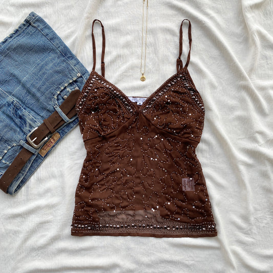 CELESTE TOP in Chocolate Brown (Sizes available)