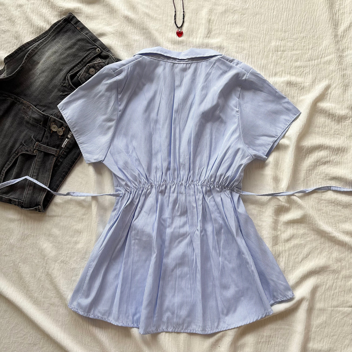 SUNDOWN SHIRT IN BLUE (Bust : 30-34, Upper Waist : 23-30)