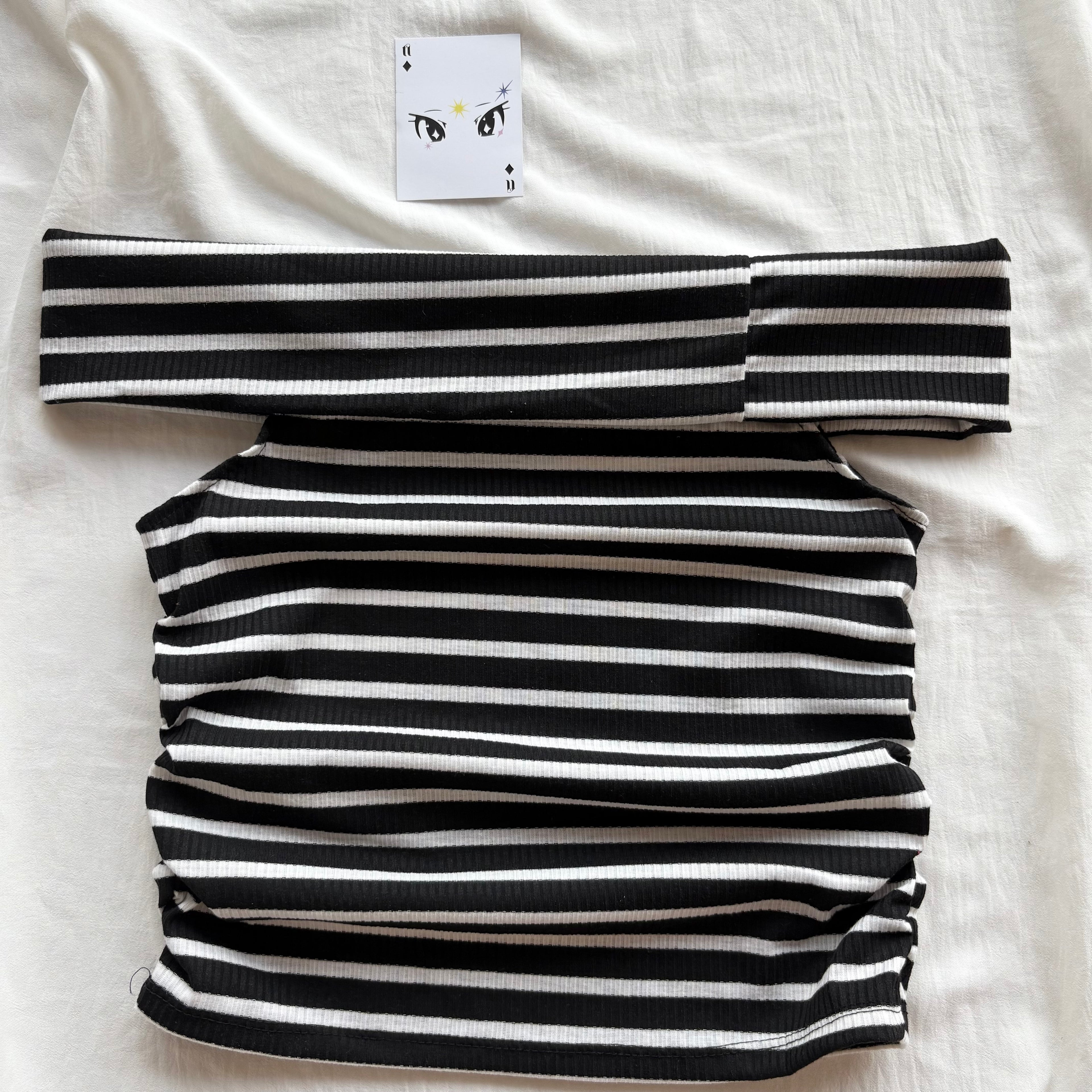 STRIPED OFF SHOULDER TOP (Bust : 28-34, Upper Waist : 24-28)