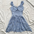 BLUE PAISLEY DRESS FROM HOLLISTER (Bust : 30-34, Upper Waist : 23-28)