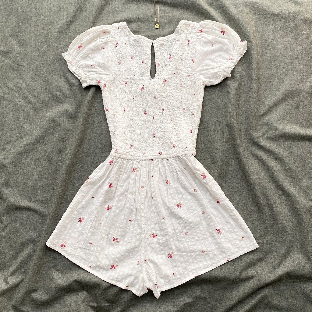 WHITE FLORAL ROMPER FROM COTTON ON (Sizes available)