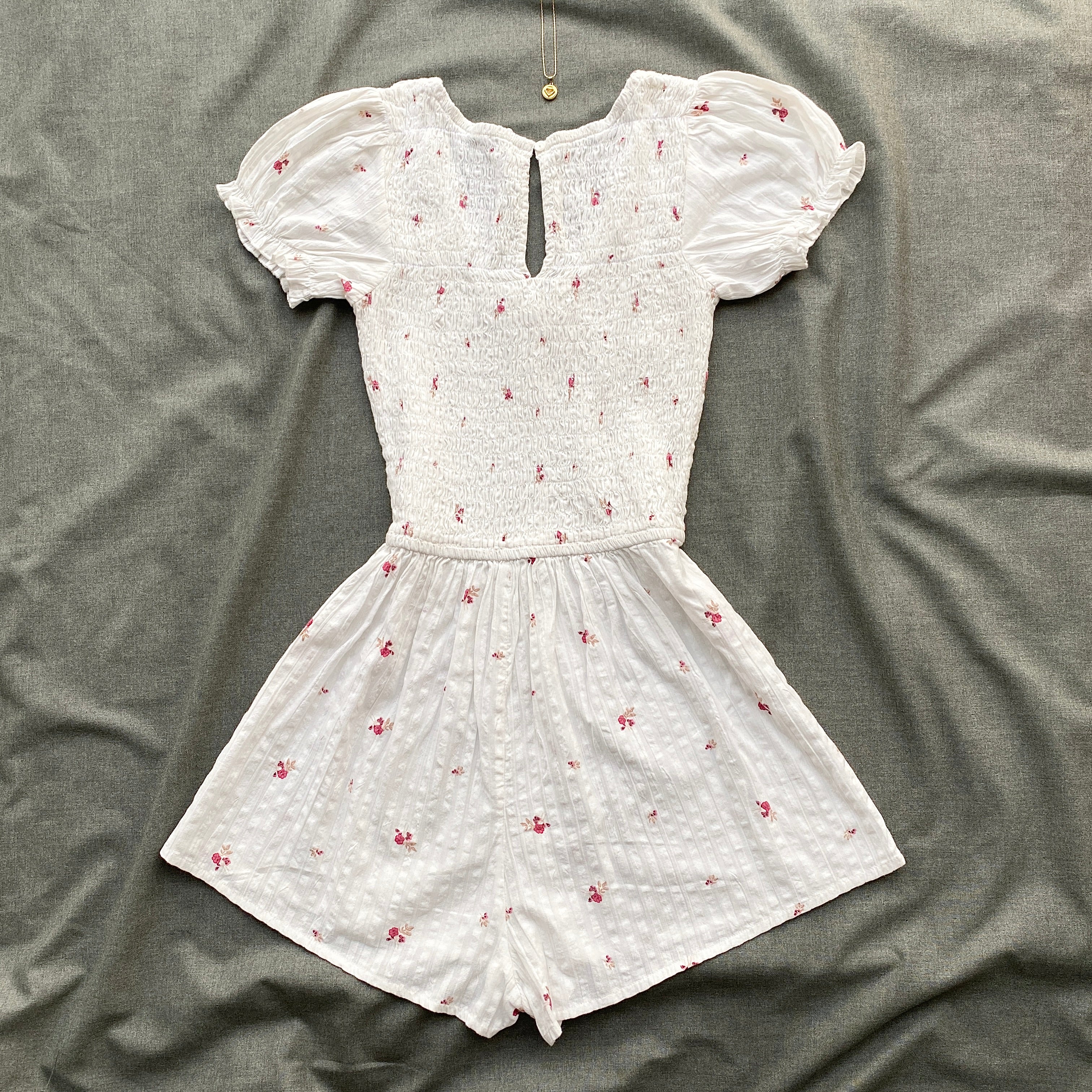 WHITE FLORAL ROMPER FROM COTTON ON (Sizes available)