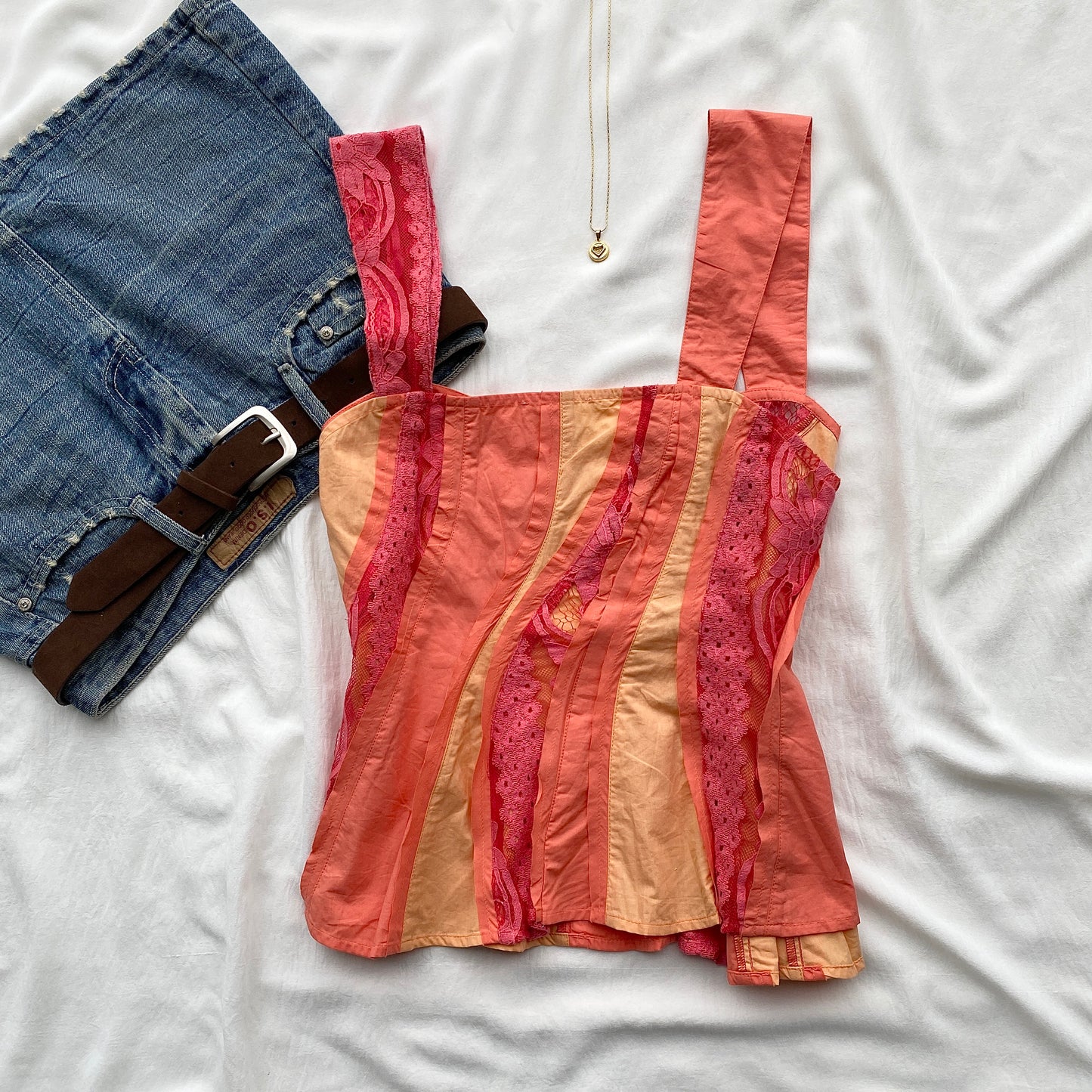 ORANGE TOP (Bust : 34-38, Upper Waist : 28-34)