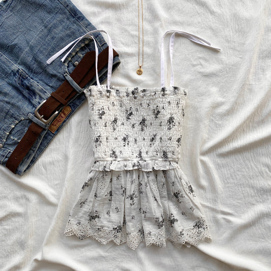 WHITE EYELET TOP FROM AMERICAN EAGLE (Sizes available)