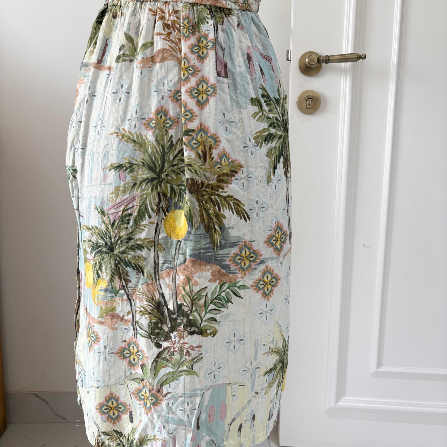 TROPICAL MAXI DRESS (Bust : 34-38, Upper Waist : 28-34)