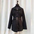 BLACK TRENCH COAT (XS/S/M Adjustable)