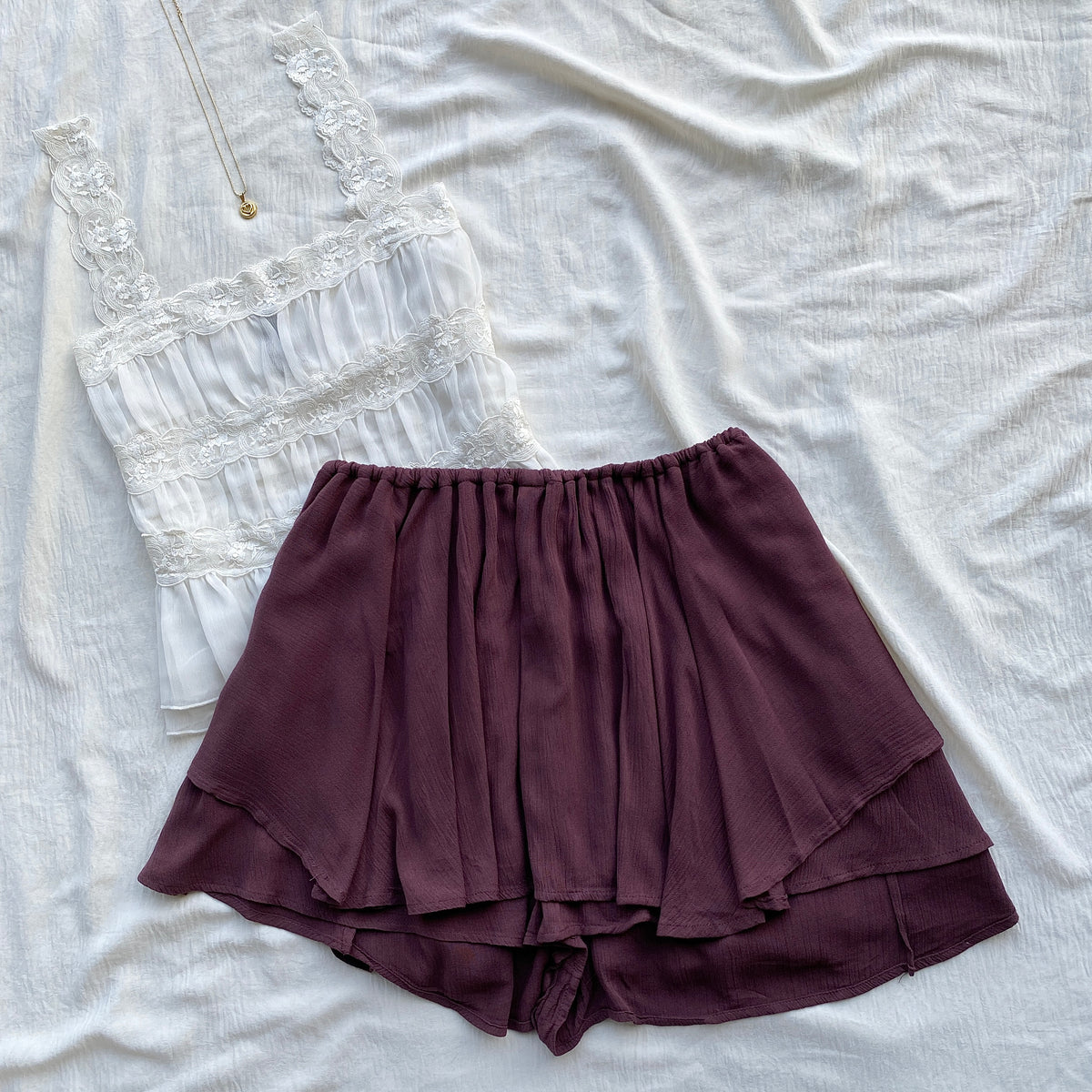 BROWN SKORT FROM FREE PEOPLE (M)