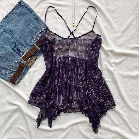 PURPLE MESH TOP FROM FREE PEOPLE (Sizes available)