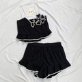 BLACK SET FROM ANTHROPOLOGY (Bust : 34-36, Upper Waist : 28-36)