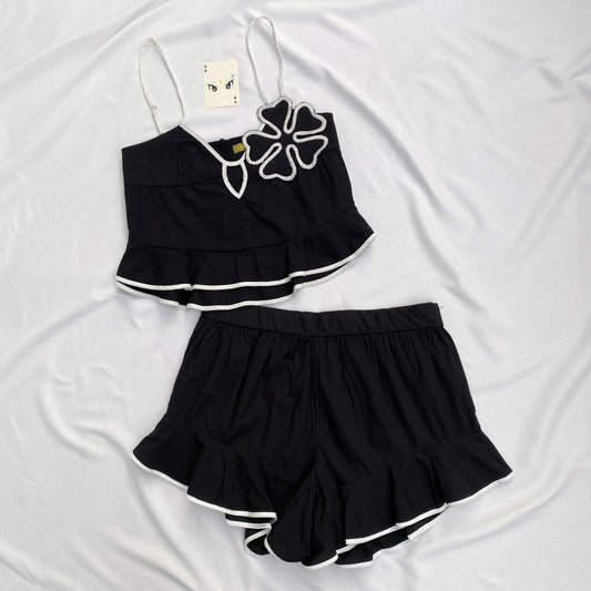 BLACK SET FROM ANTHROPOLOGY (Bust : 34-36, Upper Waist : 28-36)