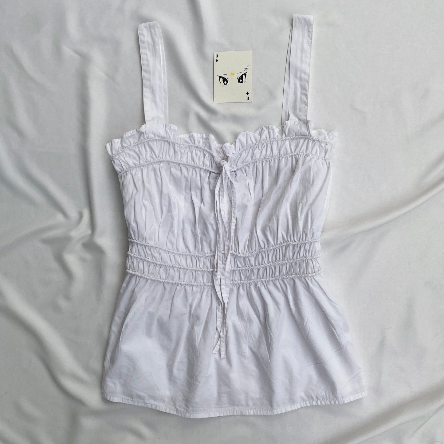 WHITE TOP (Bust : 34-38, Upper Waist : 28-34)