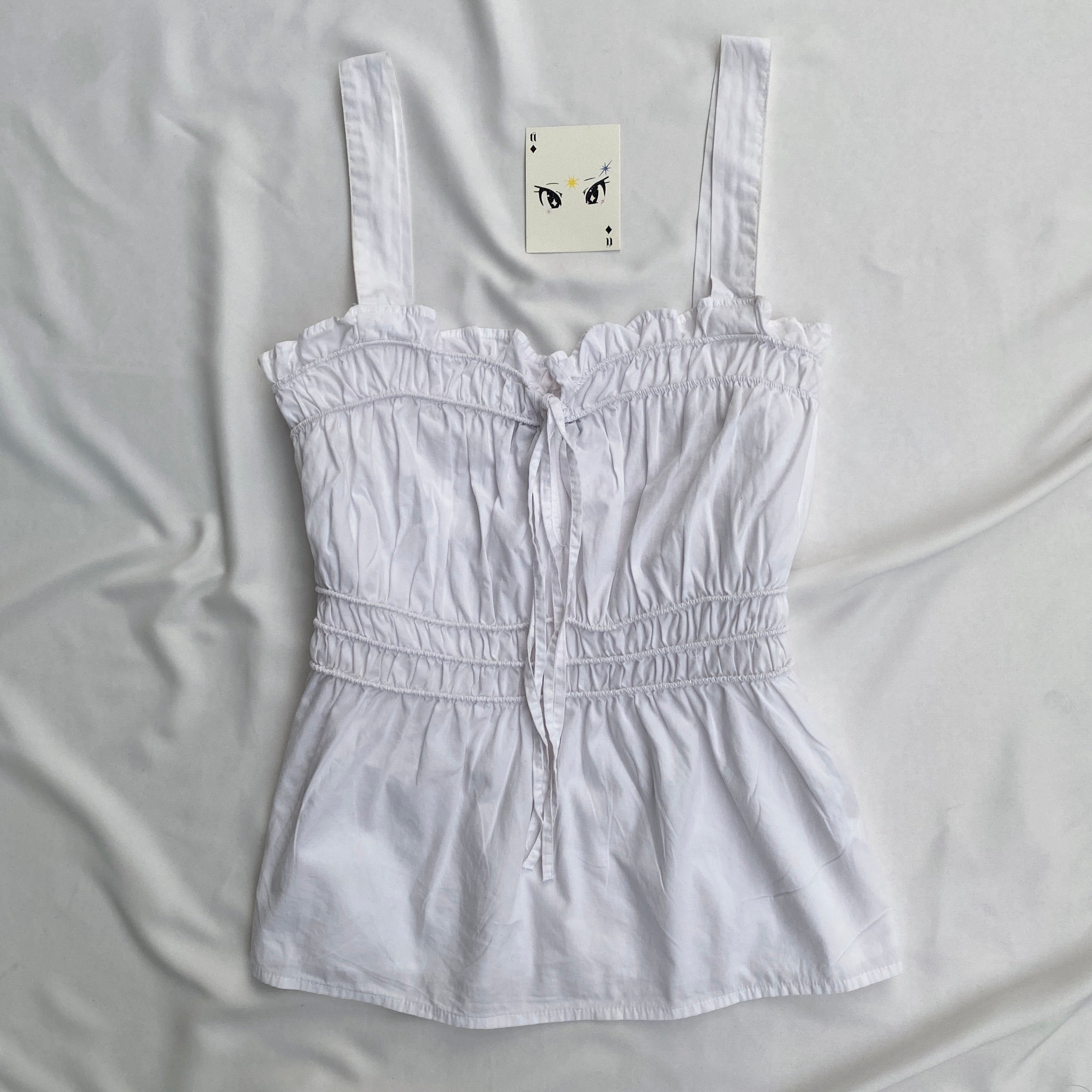 WHITE TOP (Bust : 34-38, Upper Waist : 28-34)