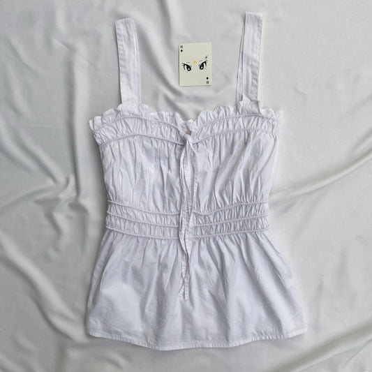 WHITE TOP (Bust : 34-38, Upper Waist : 28-34)