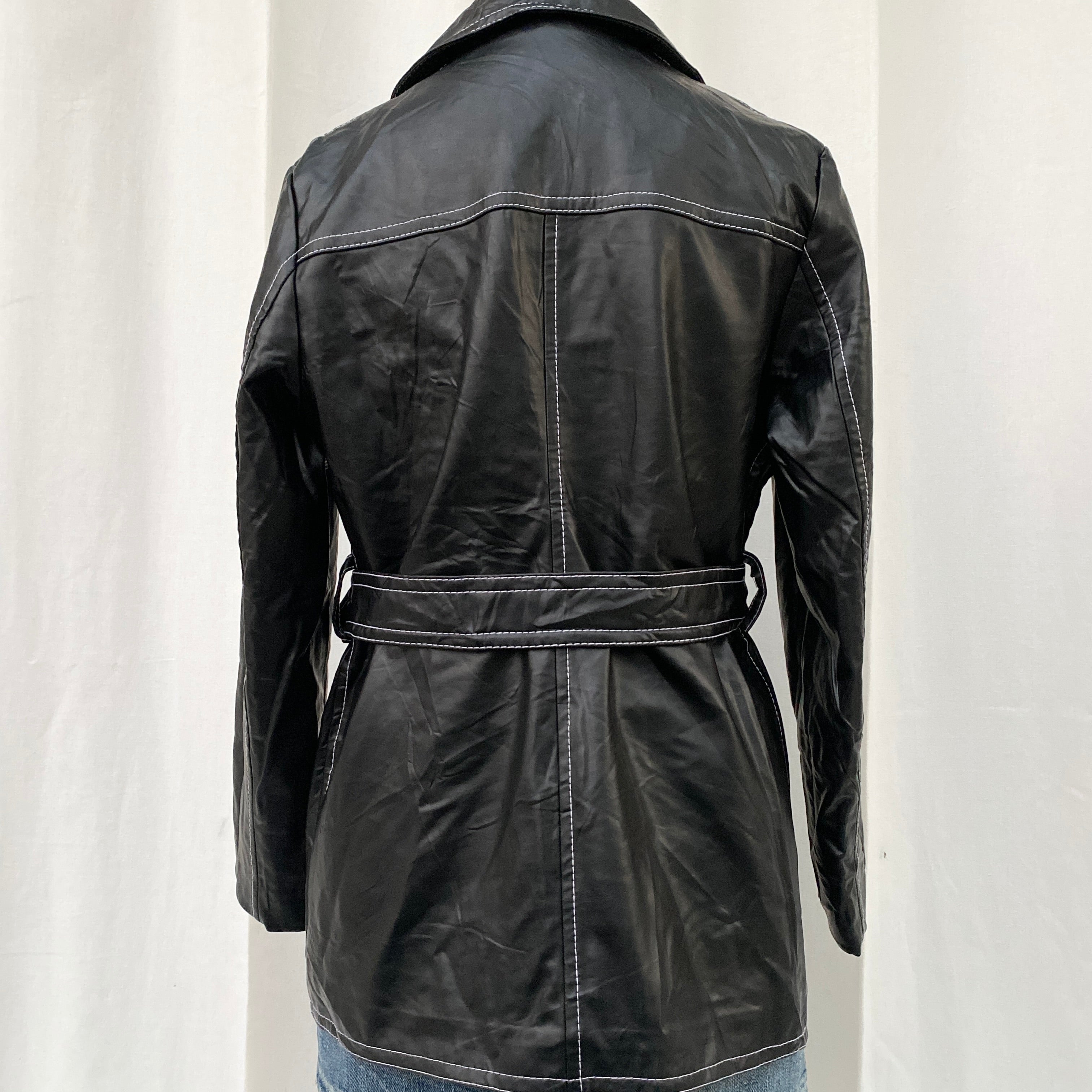 FAUX LEATHER JACKET (XS/S/M Adjustable)