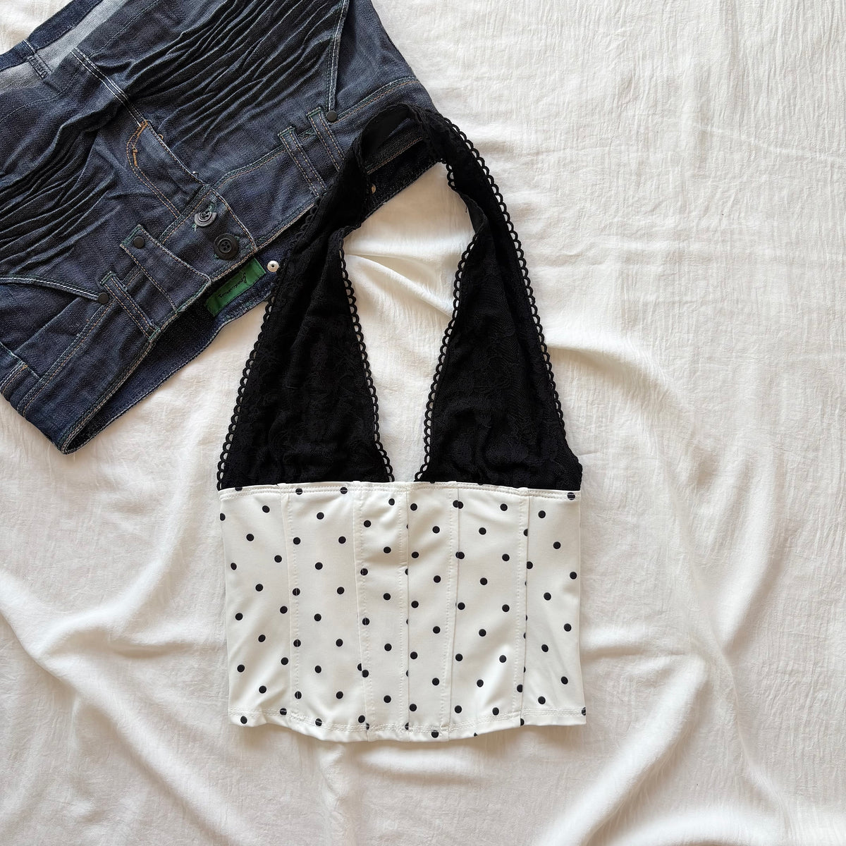 POLKA KISS TOP (Bust : 30-34, Upper Waist : 24-28)