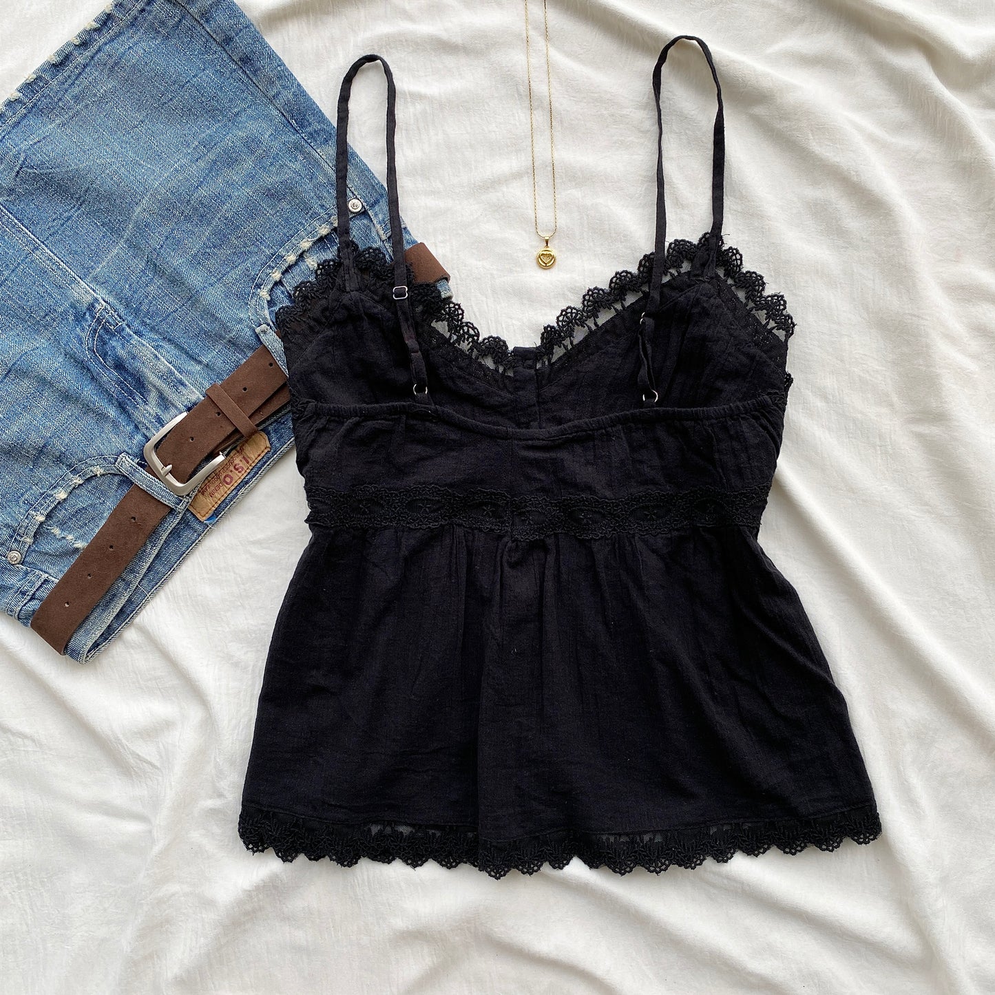 BLACK LACE TOP FROM ZARA (Sizes available)