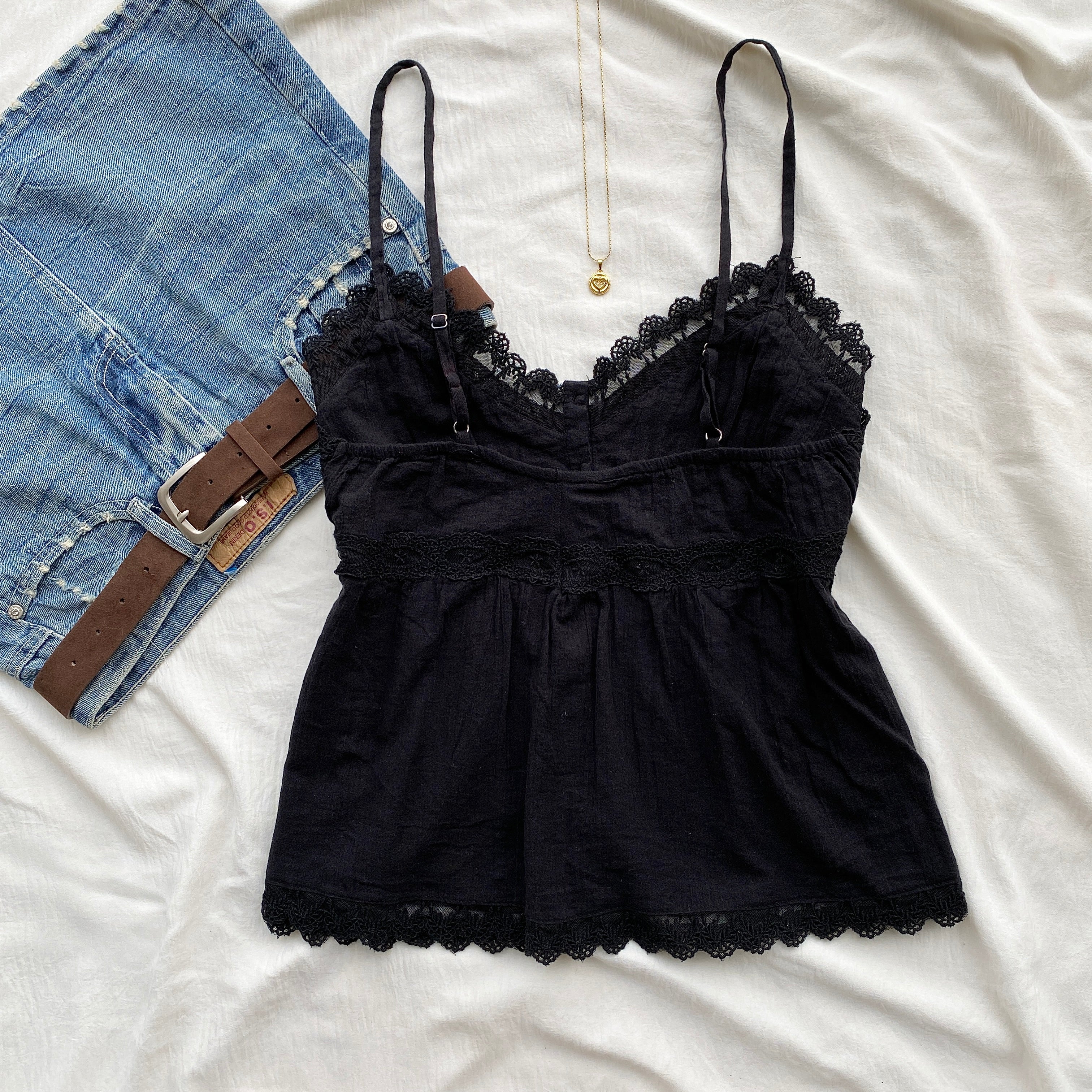 BLACK LACE TOP FROM ZARA (Sizes available)