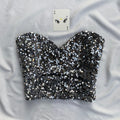 GREY SEQUINNED TOP (Bust : 30-34, Upper Waist : 24-28)