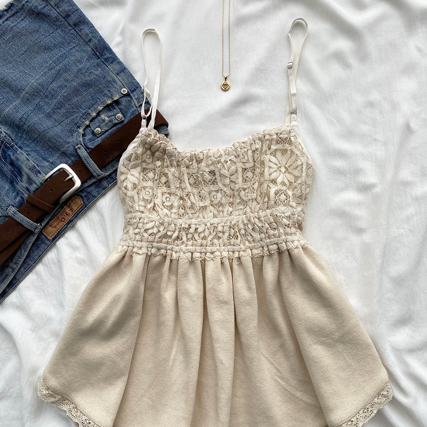 BEIGE BABYDOLL TOP (Bust : 28-32, Upper Waist : 24-28)