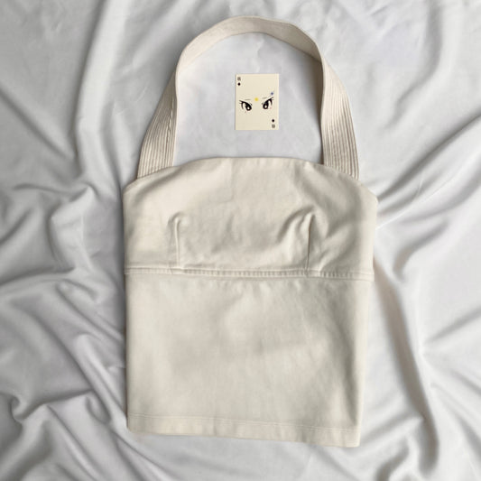 WHITE HALTER TOP FROM ANTHROPOLOGIE (Multiple sizes available)