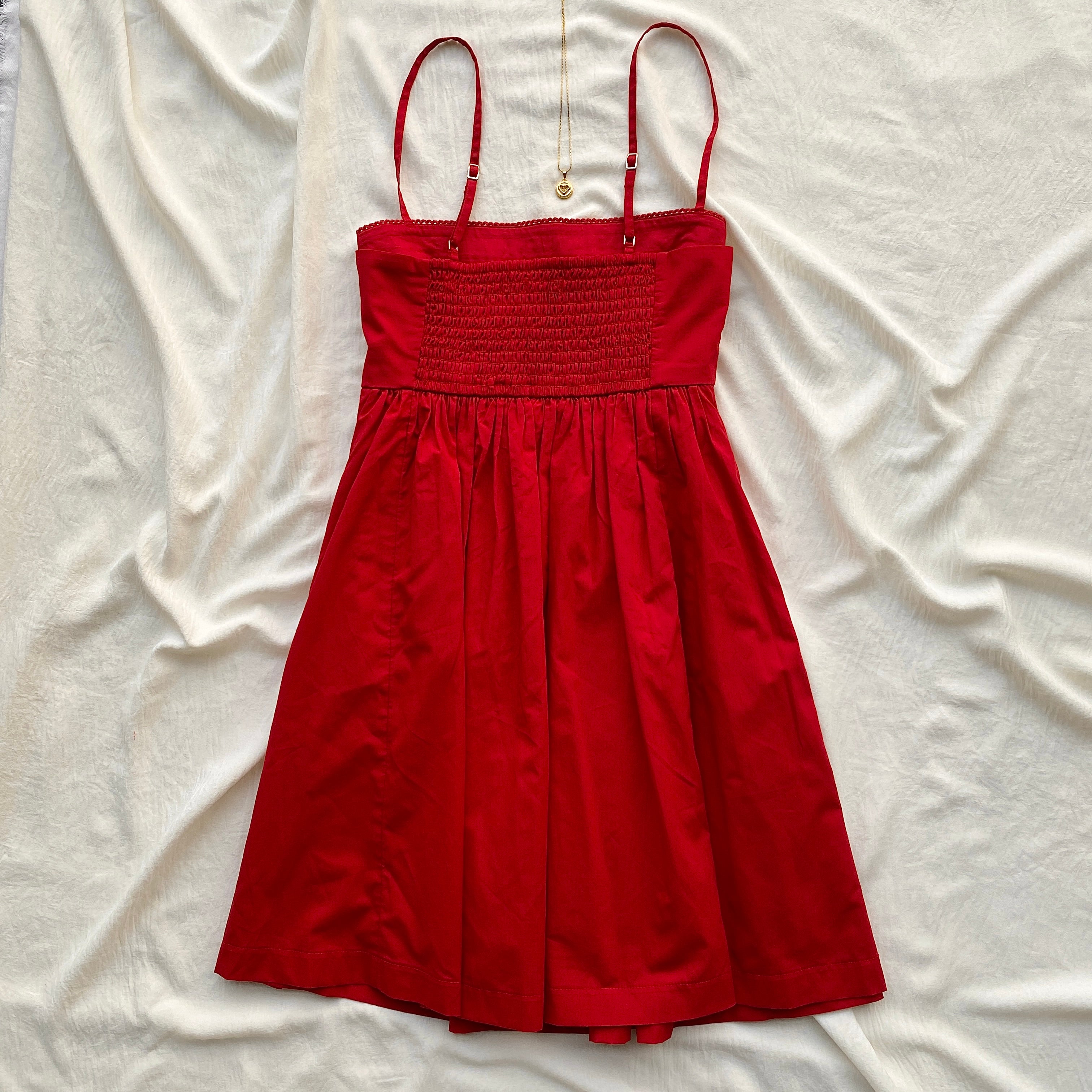 RED DRESS FROM ABERCROMBIE (Bust : 30-32, Upper Waist : Free)