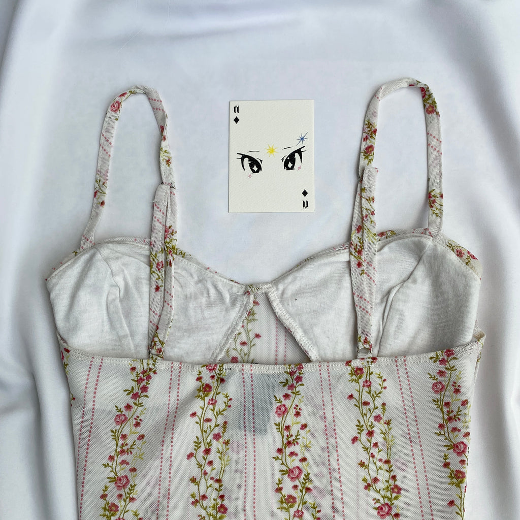 FLORAL TOP (Bust : 30-34, Upper Waist : 24-28)