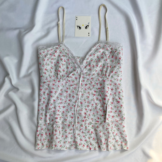 FLORAL TOP (Bust : 32-34, Upper Waist : Free)