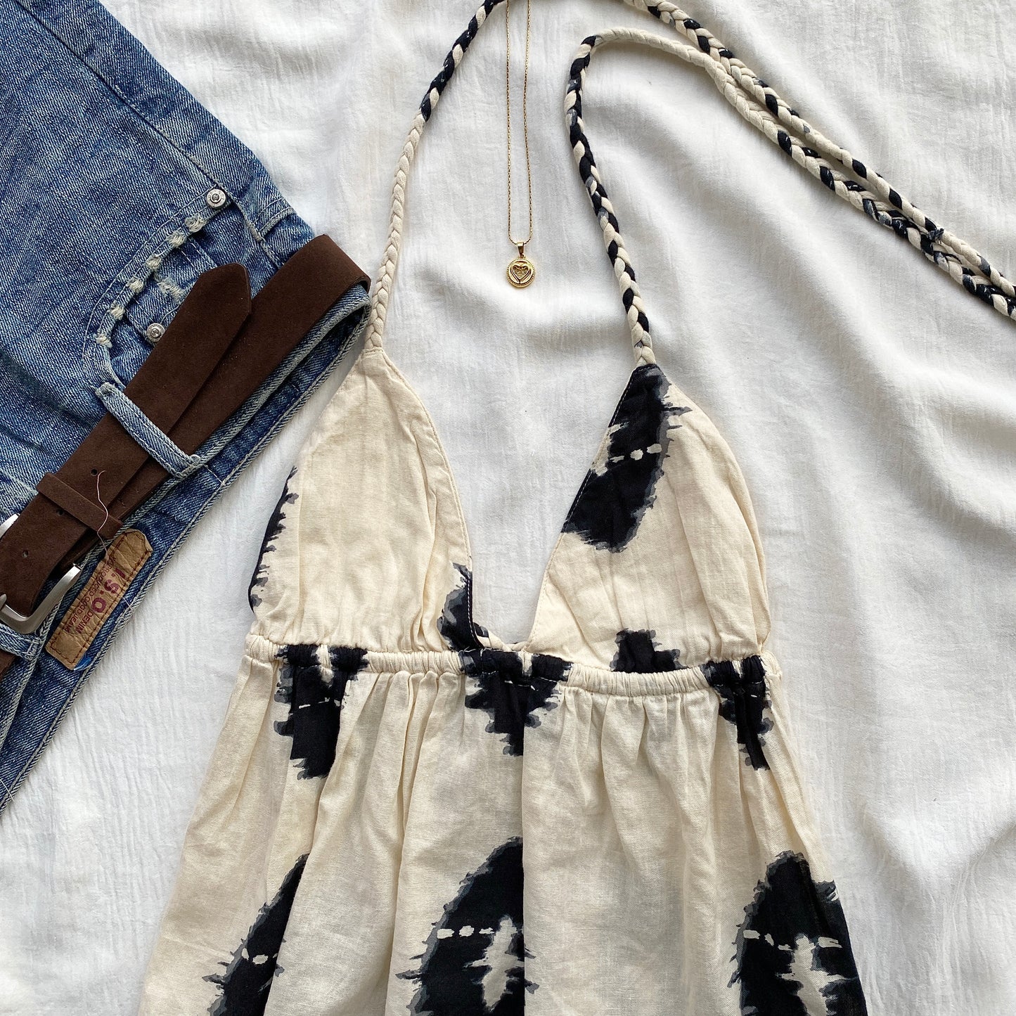 WHITE HALTER TOP FROM ZARA (Sizes available)