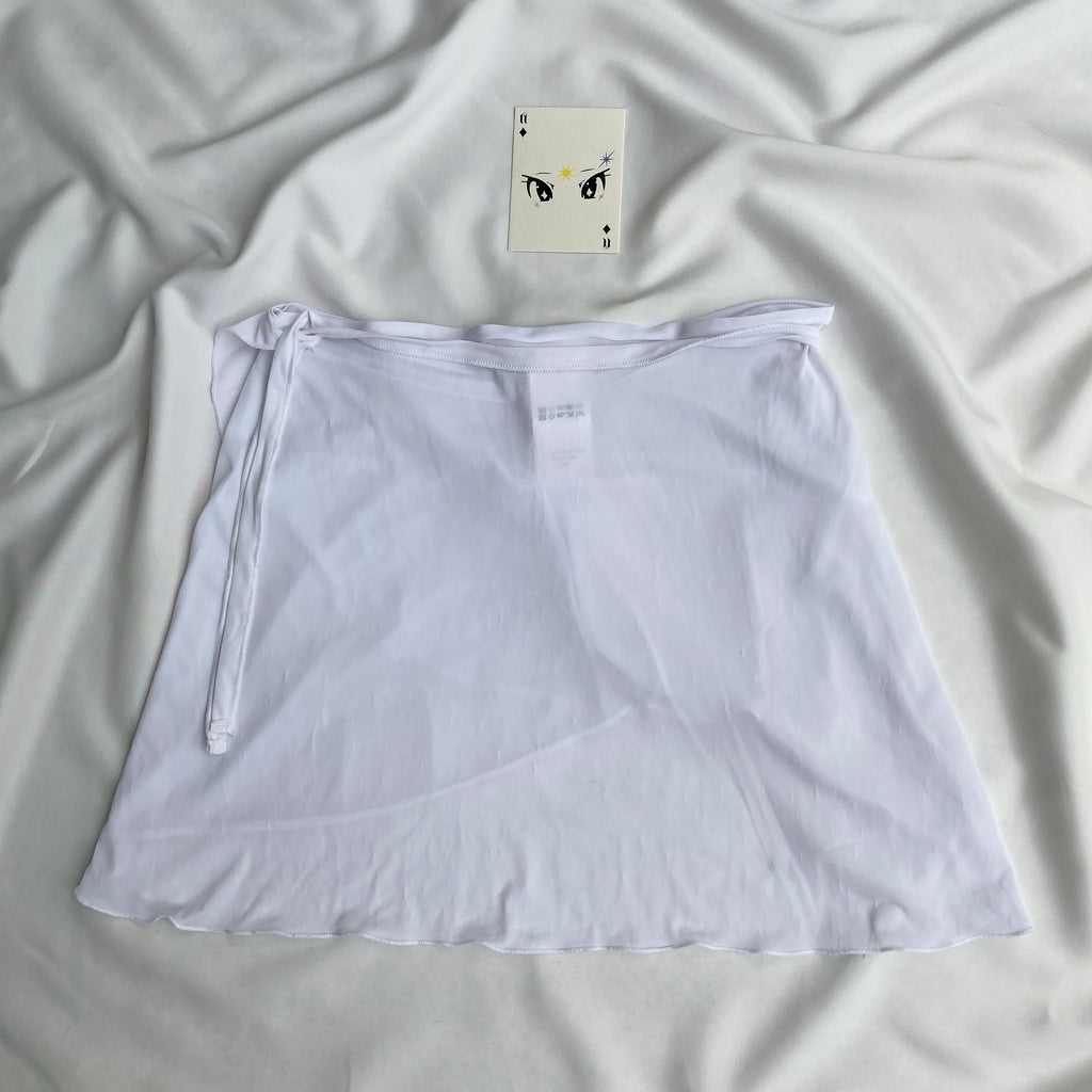 WHITE BIKINI WRAP SKIRT FROM DECATHLON (Waist : 24-28)