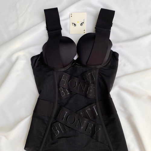 BLACK BODYSUIT FROM HONEY BIRDETTE (Bust : 32C/34B/36A, Upper Waist : 26-29)