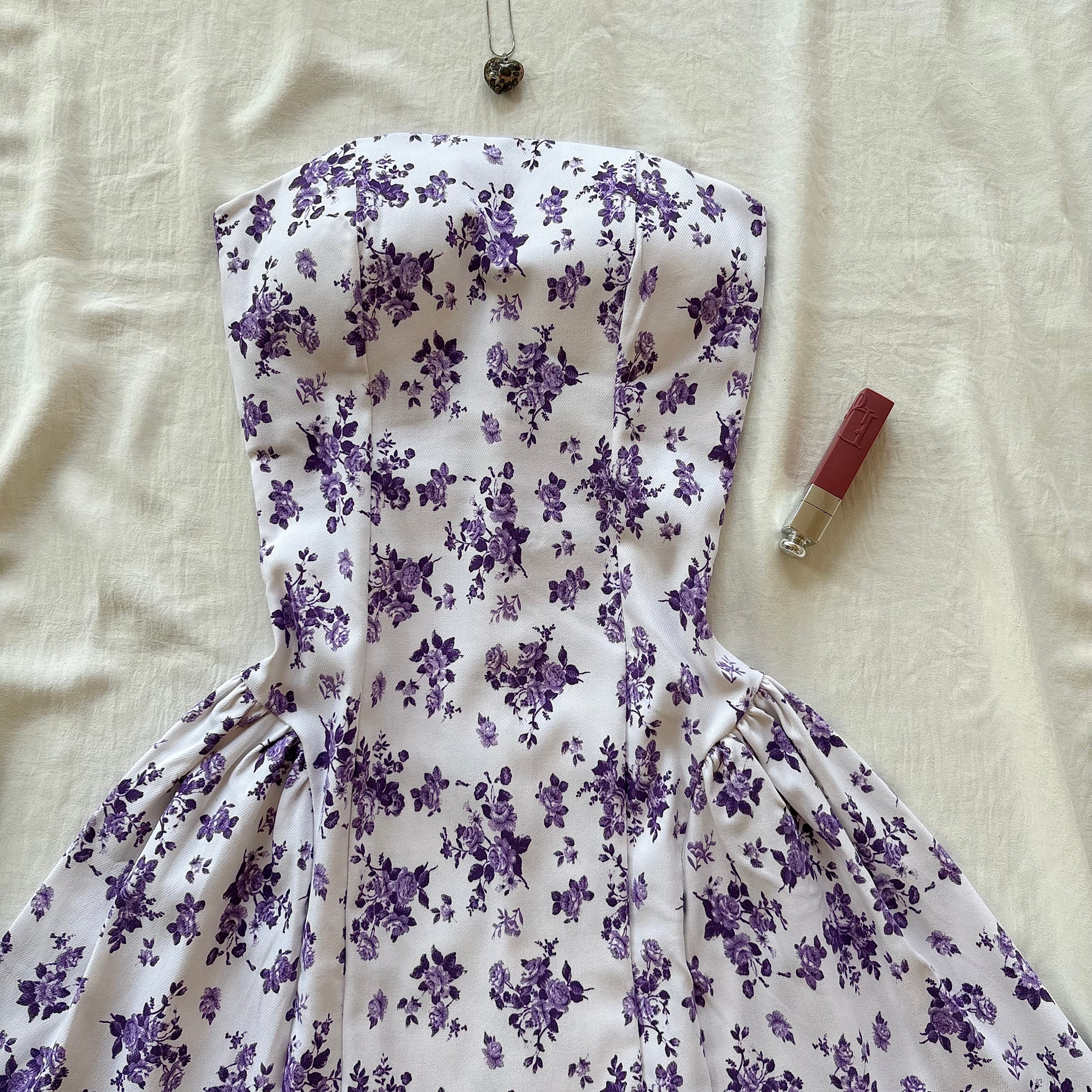 FLORAL DRESS (Bust : 28-34, Upper Waist : 22-28)