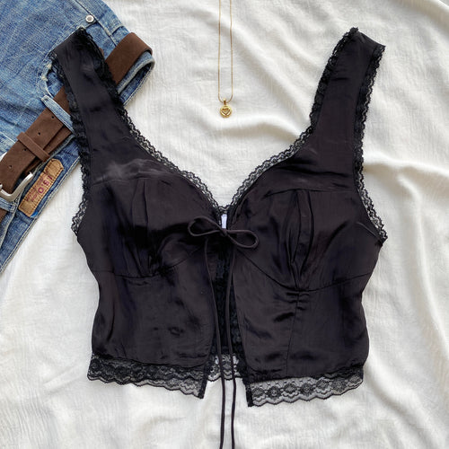 BLACK TOP FROM COTTON ON (Bust : 32-34, Upper Waist : 26-32)