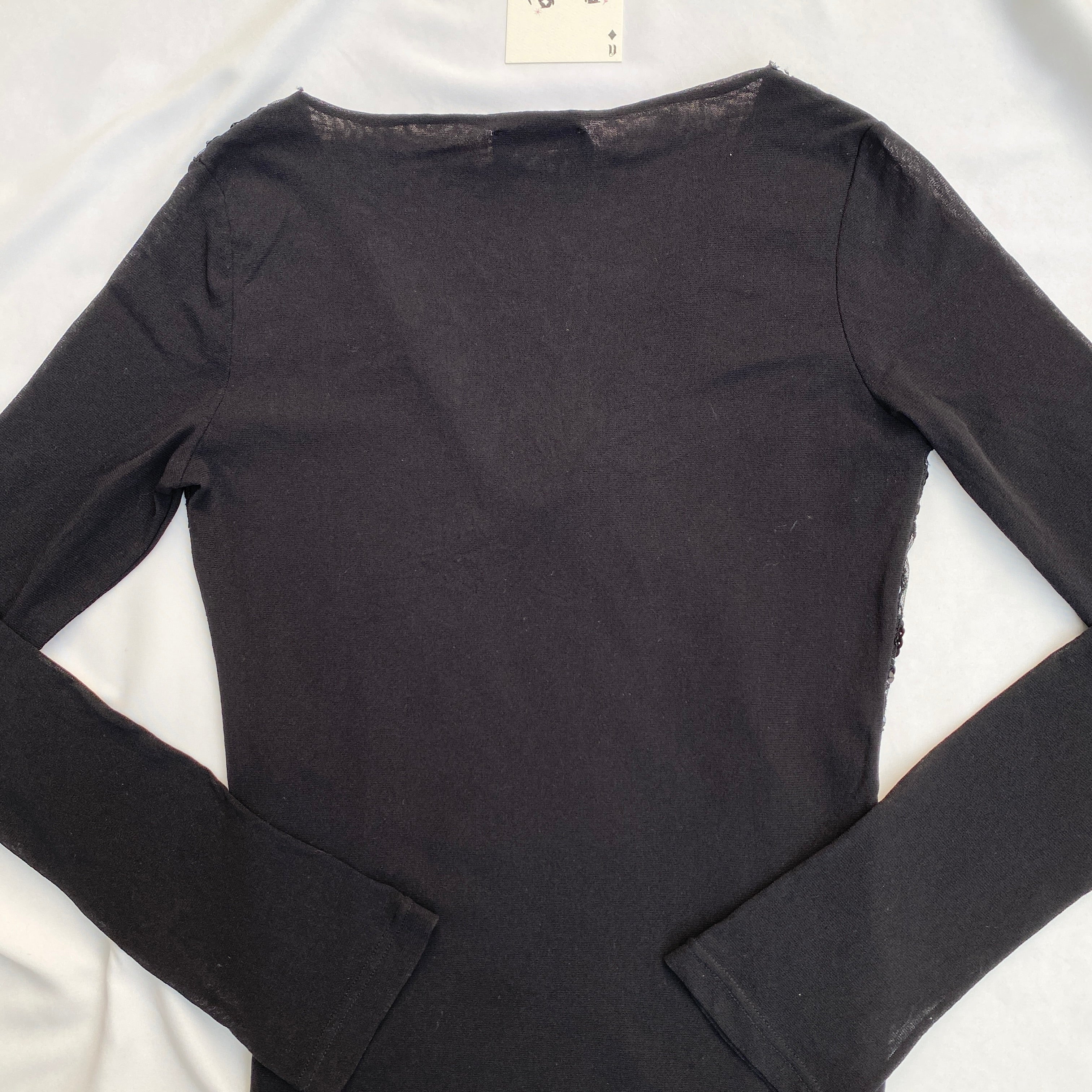 BLACK EMBELLISHED TOP (Bust : 30-34, Upper Waist : 26-32)