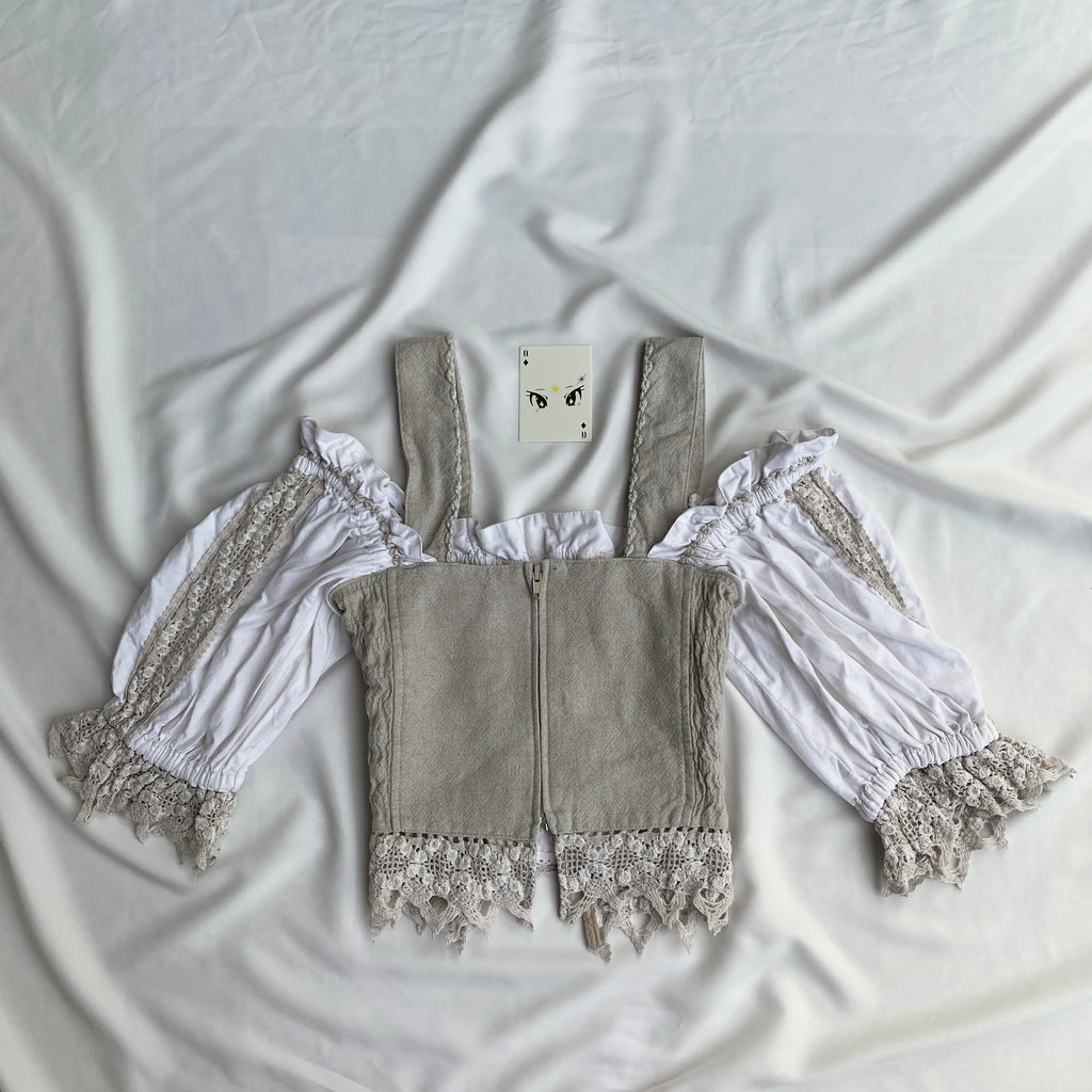 COTTAGECORE CORSET (Bust : 32-34, Upper Waist : 28-32)