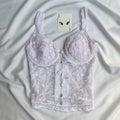 WHITE CORSET FROM ETAM (Bust : 32D/34C/36B, Upper Waist : 25-30)
