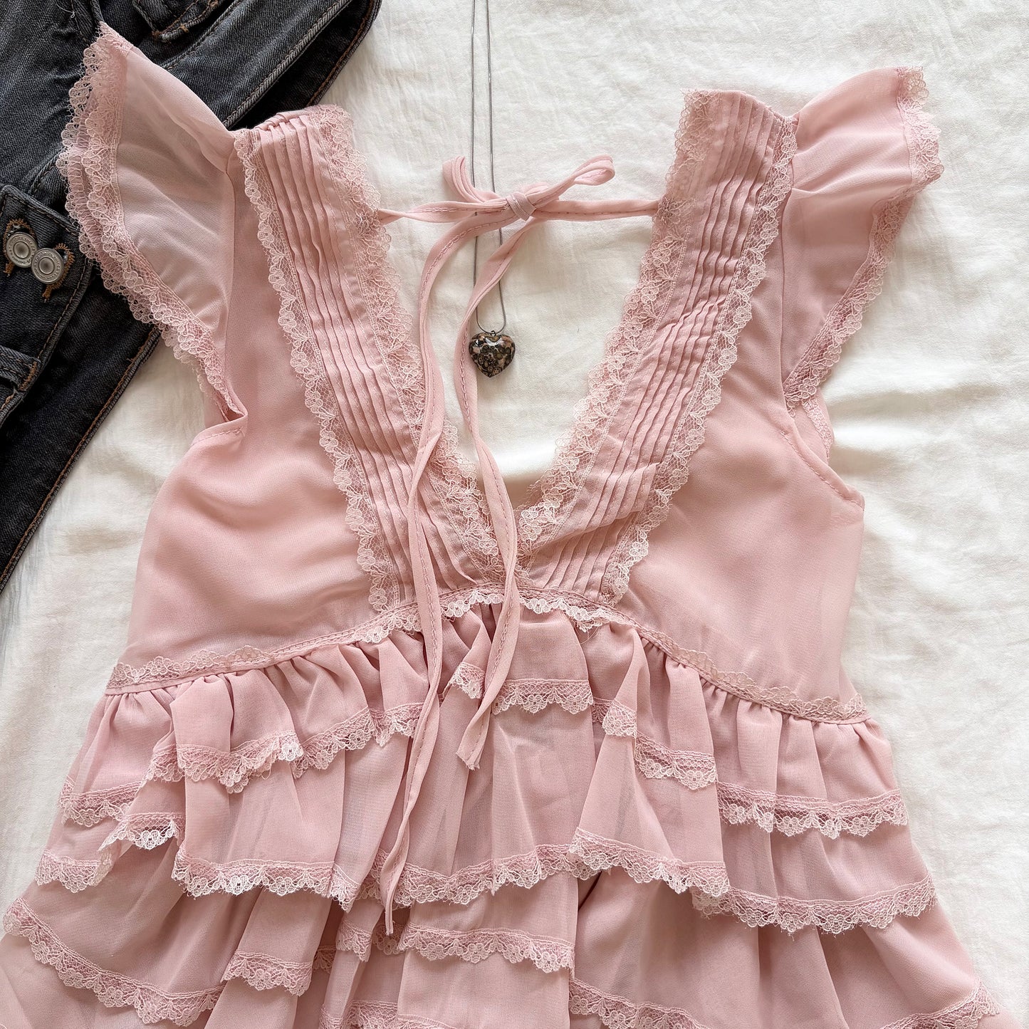 AMELIE TOP IN PINK (Bust : 30-34, Upper Waist : 24-29)