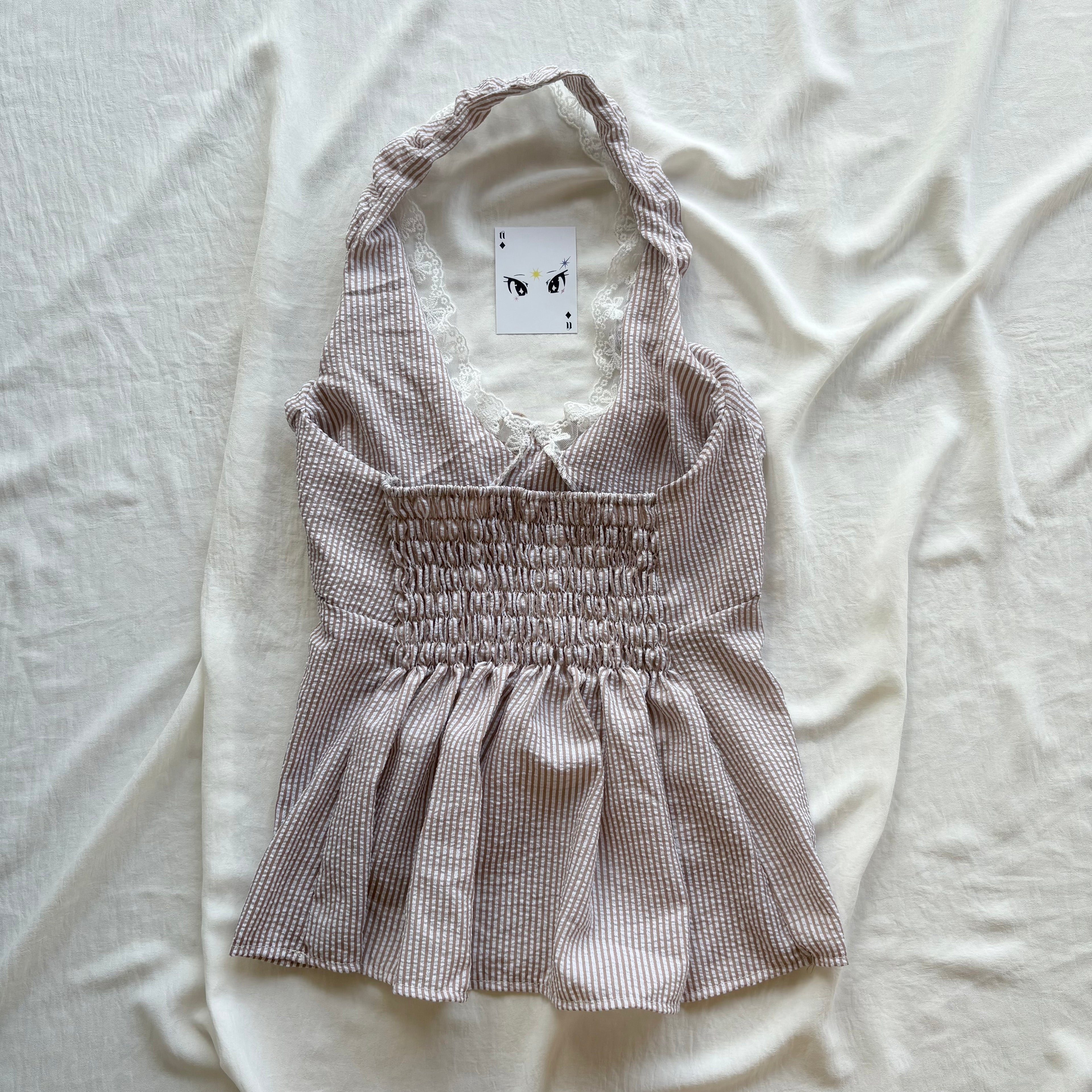 BROWN HALTER TOP (Bust : 30-34, Upper Waist : 23-28)