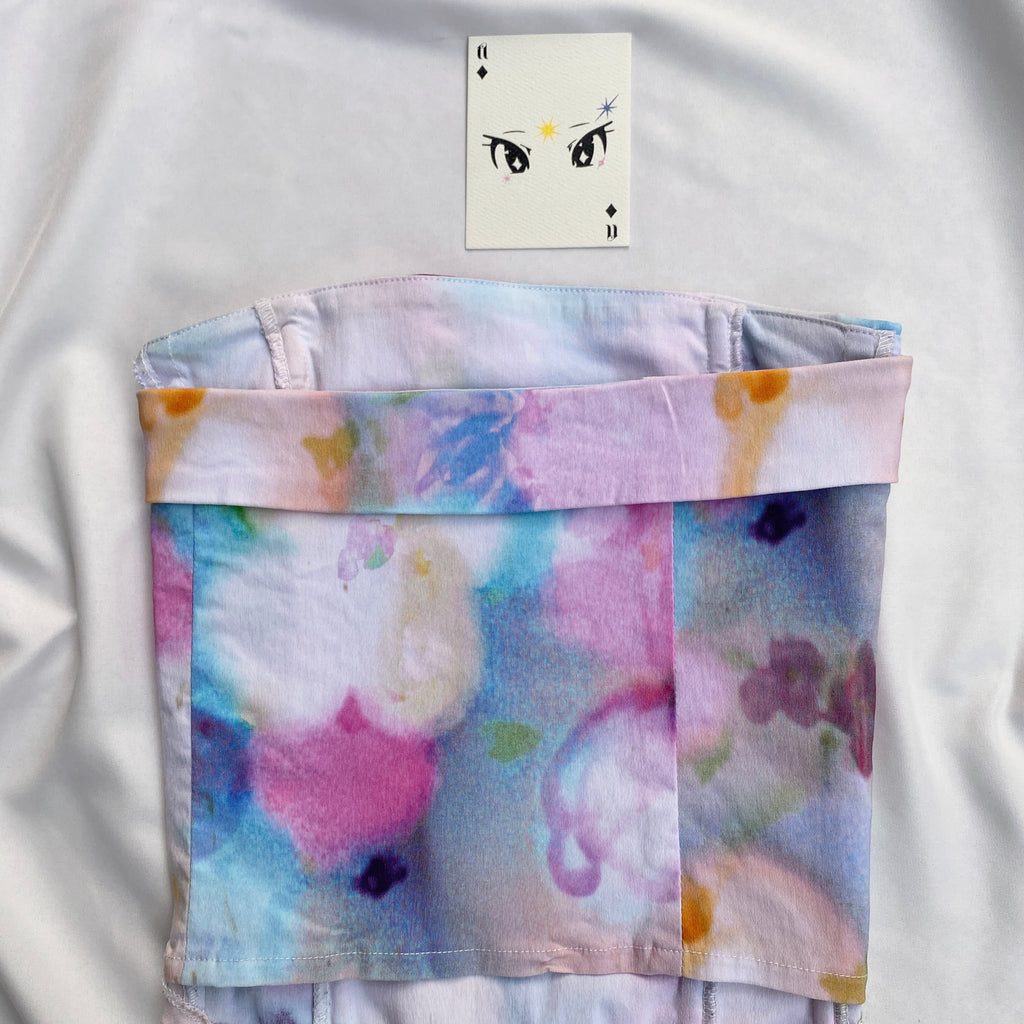 TIE DYE CORSET FROM GLASSONS (Bust : 28-32, Upper Waist : 24-28)