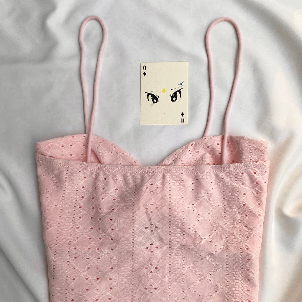 PINK TWISTED TOP (Bust : 30-34, Upper Waist : 24-28)