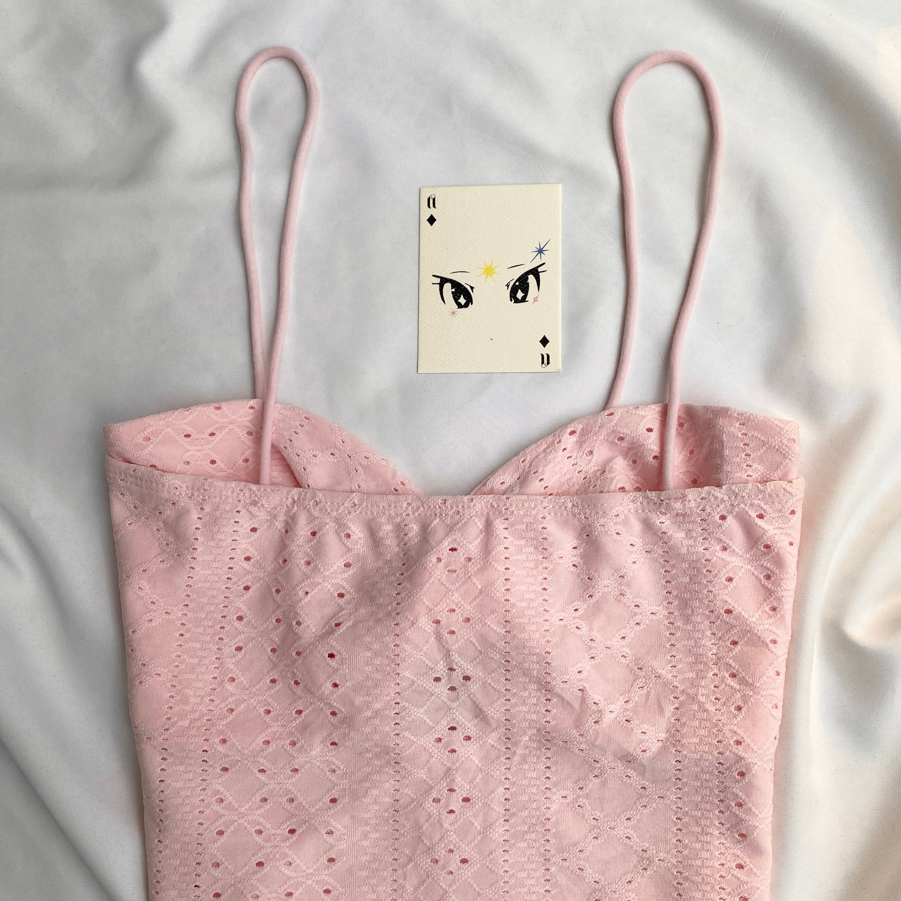 PINK TWISTED TOP (Bust : 30-34, Upper Waist : 24-28)