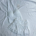 WHITE SET (Bust : 28-32, Upper Waist : 22-28)