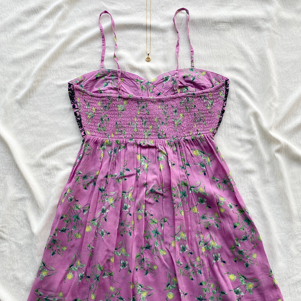 FLORAL DRESS IN PINK FROM FREE PEOPLE