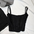 BLACK CLASSIC CORSET (Bust : 34-36, Upper Waist : 30-34)