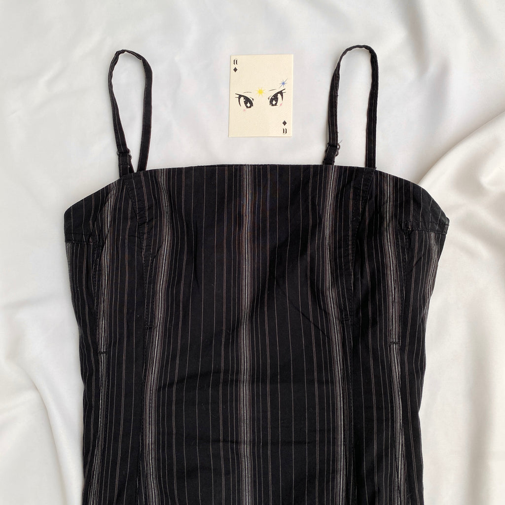 PINSTRIPE CORSET FROM HM (Bust : 34-36, Upper Waist : 28-32)