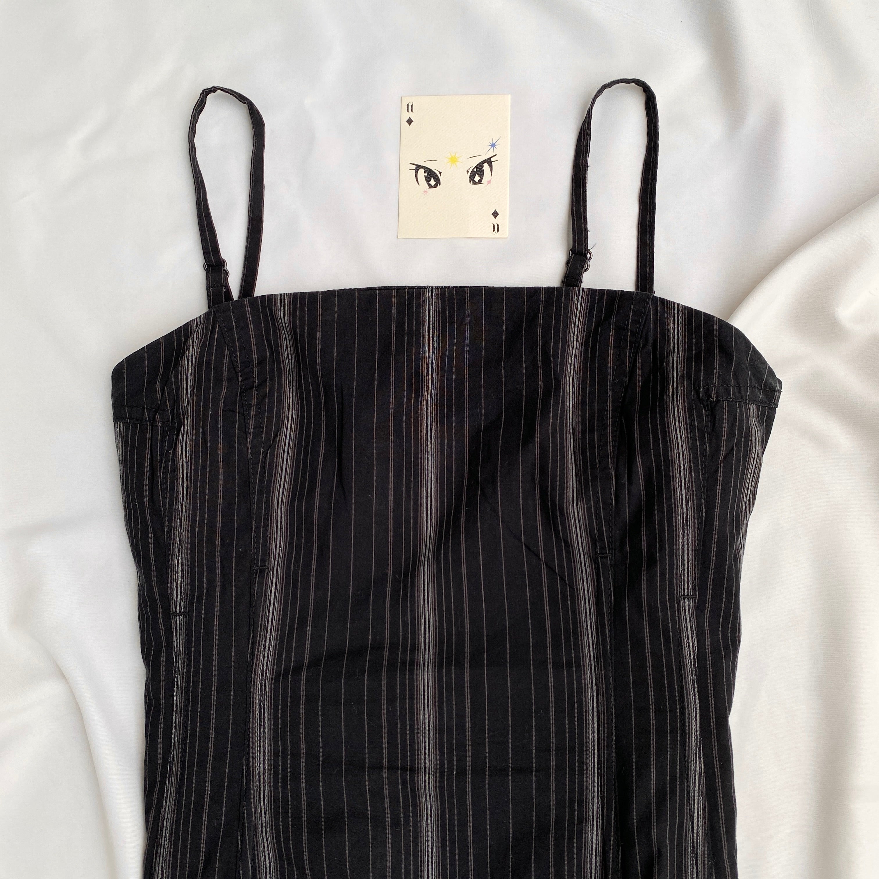 PINSTRIPE CORSET FROM HM (Bust : 34-36, Upper Waist : 28-32)