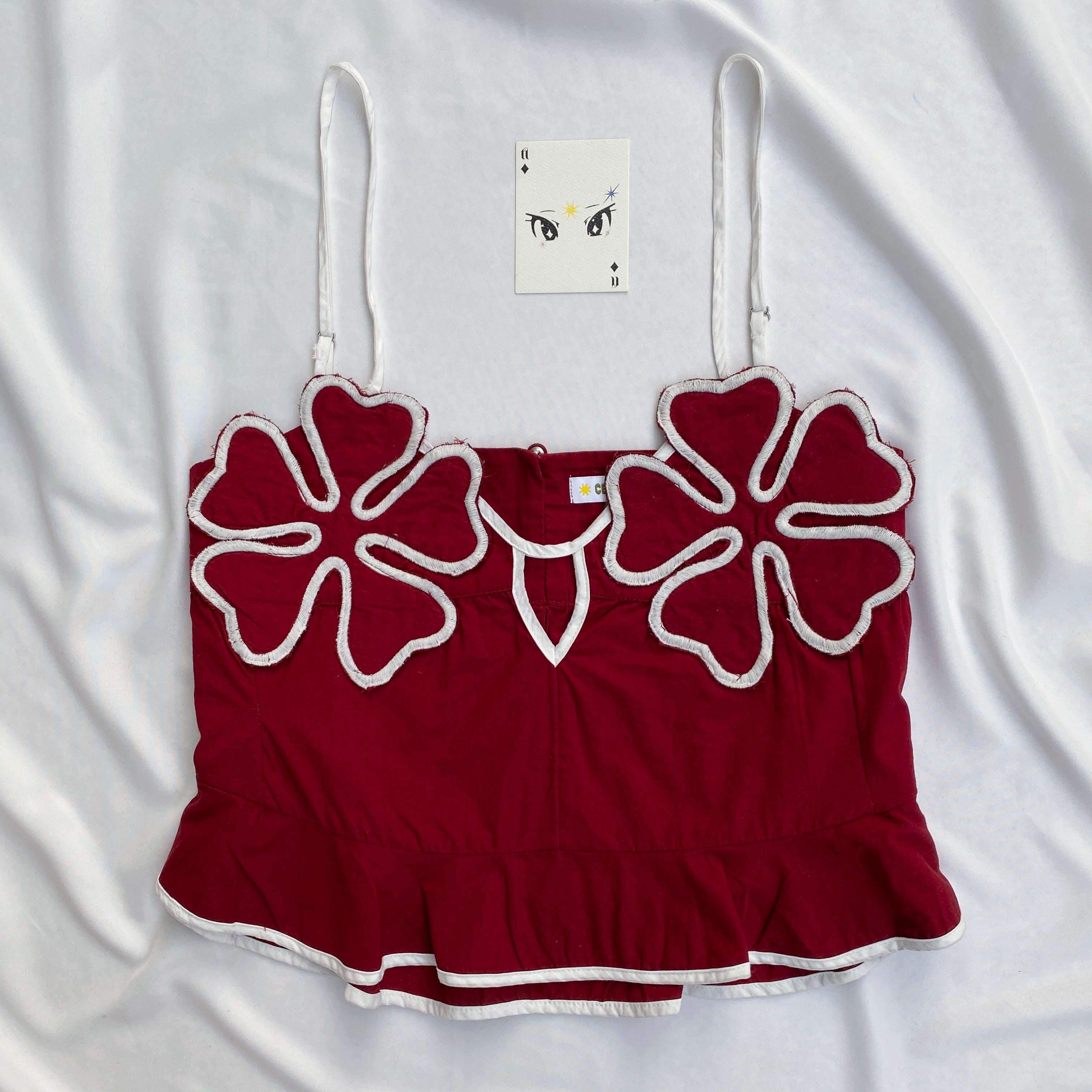 FLOWER TOP FROM ANTHROPOLOGY (Bust : 32-34, Upper Waist : 26-28)