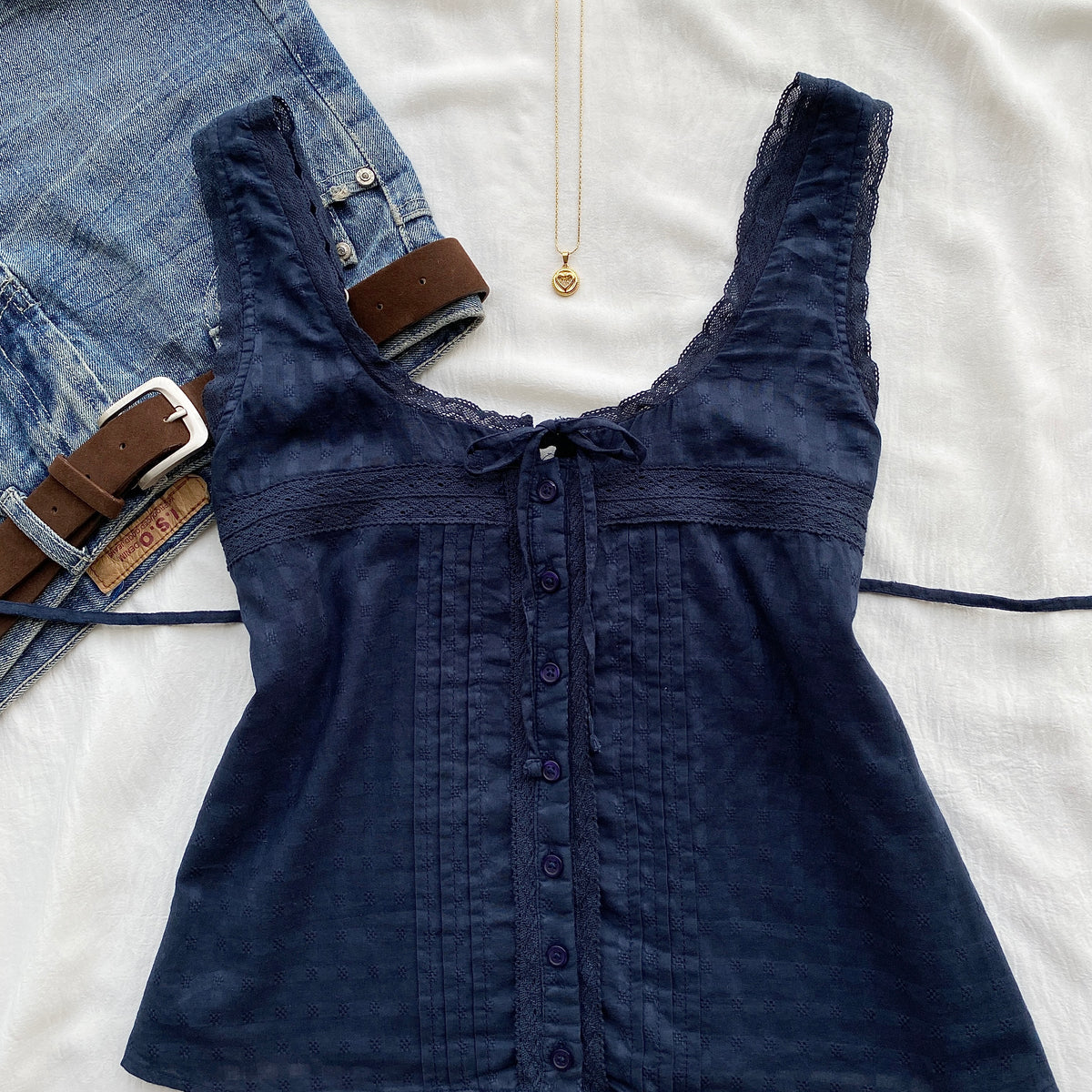 NAVY BLUE TOP (Bust : 30-34, Upper Waist : 24-28)