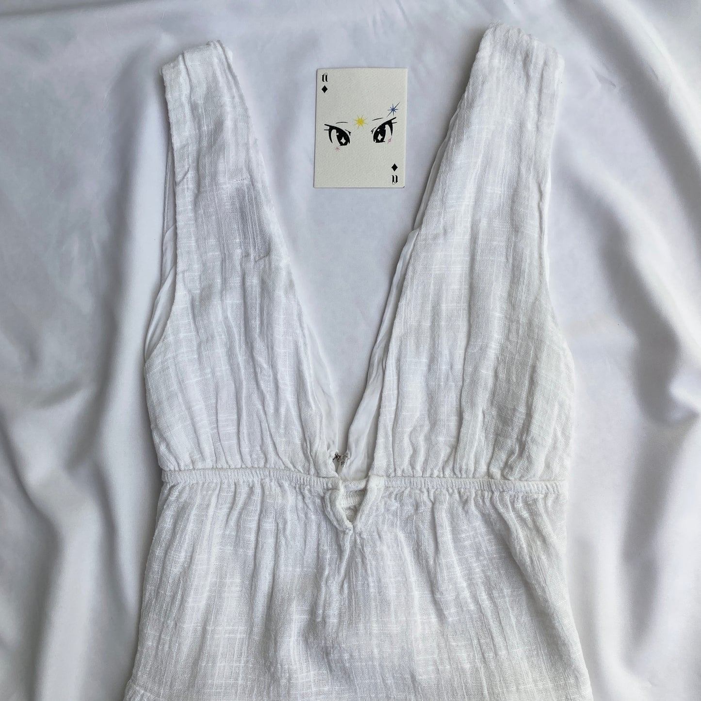 WHITE BABYDOLL TOP FROM PULL AND BEAR (Bust : 28-32, Upper Waist : 24-28)