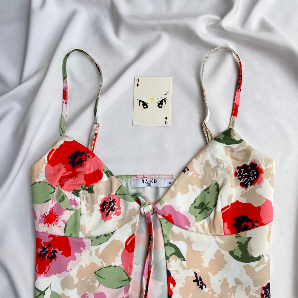FLORAL TOP FROM NA-KD (Bust : 34-36, Upper Waist : Free)